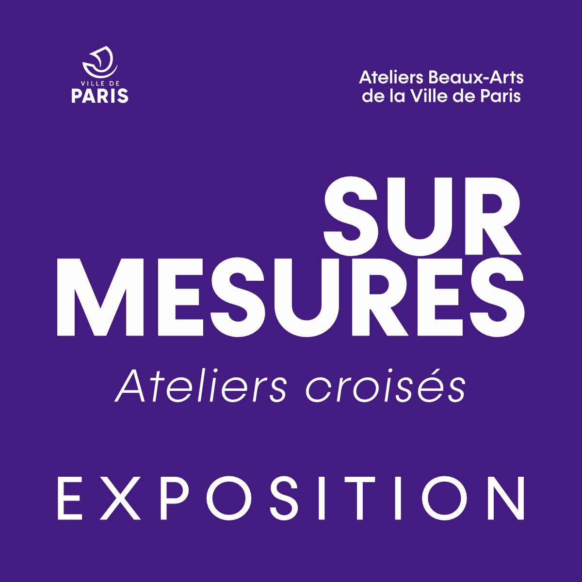 Sur Mesures, l'exposition - performance du samedi 11 juin 2022 sur le site Glacière des Ateliers des Beaux-arts de la Ville de Paris