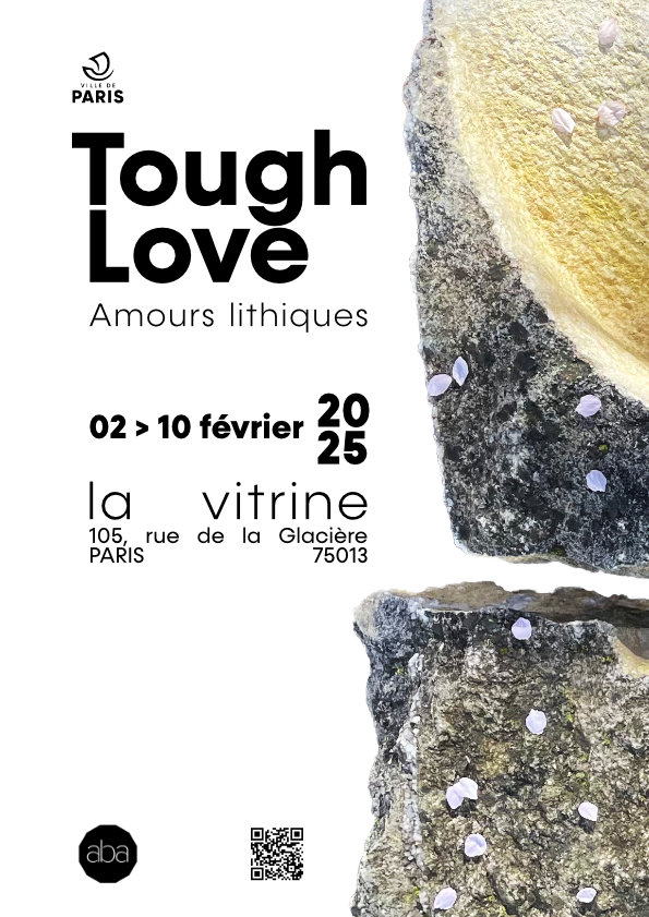 Affiche de l'exposition Tough Love version alternate vitrine 2025 PARIS